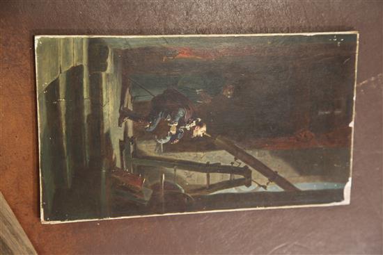 Attributed to Carl Spitzweg (1808-1885) The Astrologer 11 x 6.25in., unframed
